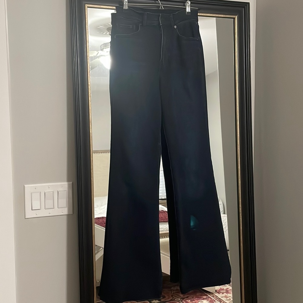 Express Dark wash High Rise Flare Jeans